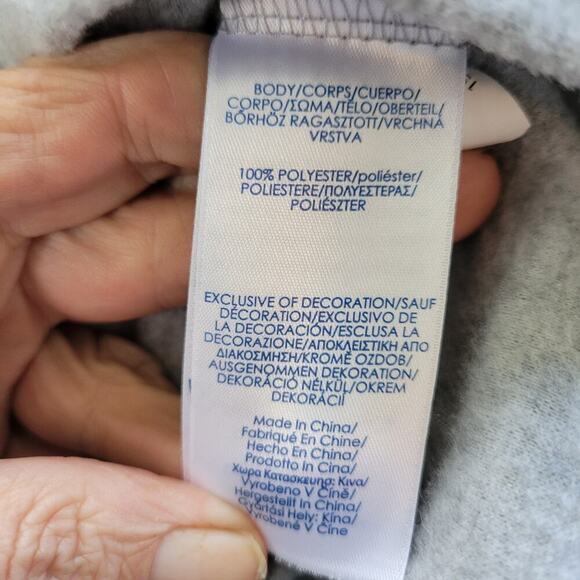 Chaps Sweatshirt Men's Medium Gray Golf 1/4 Zip Fleece Pullover XXL - Picture 4 of 8